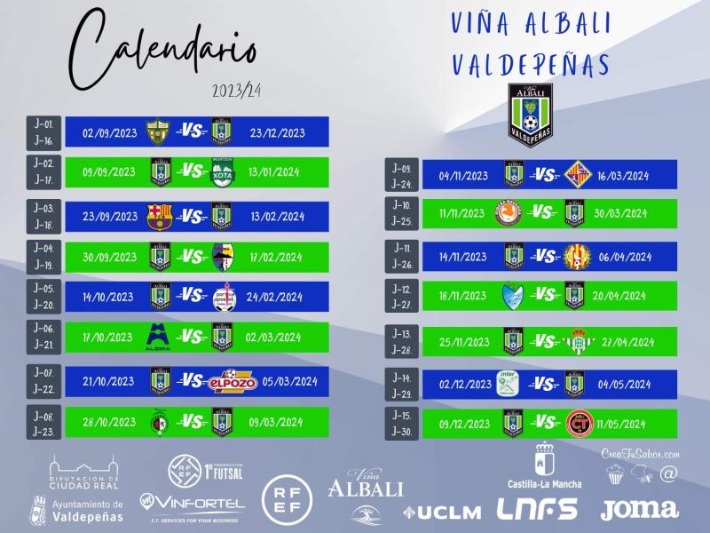 Noticia | El Viña Albali Valdepeñas ya conoce su calendario liguero 23/24