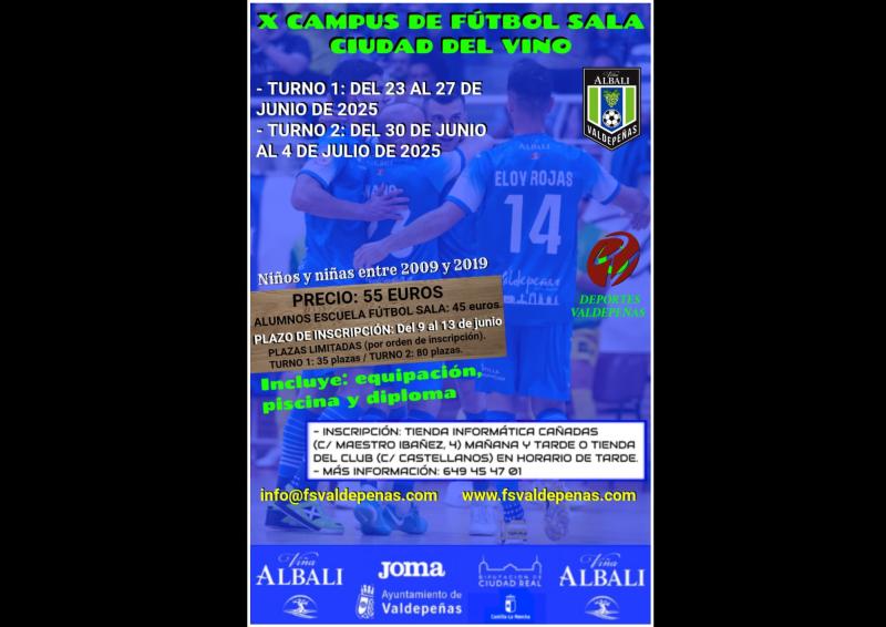 Noticia | El x campus de fútbol sala ‘ciudad del vino’ abre el plazo de inscripción el lunes 9