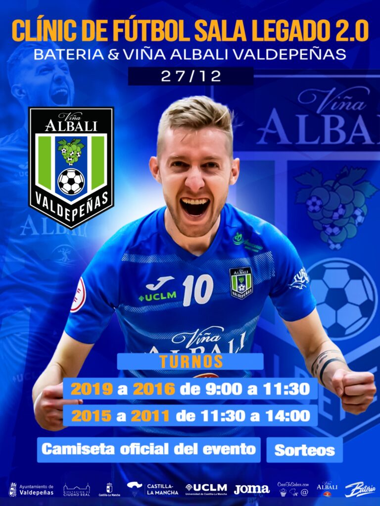 Noticia | Presentamos el Clínic de Fútbol Sala: Legado 2.0 – Batería & Viña Albali Valdepeñas