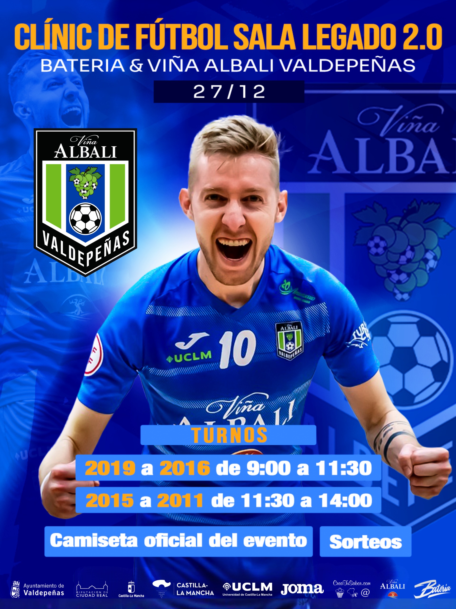 Noticia | Presentamos el Clínic de Fútbol Sala: Legado 2.0 – Batería & Viña Albali Valdepeñas