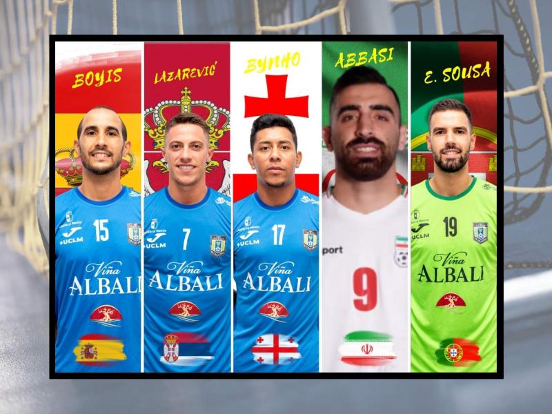 Los jugadores del Viña Albali Valdepeñas que viajarán con sus selecciones