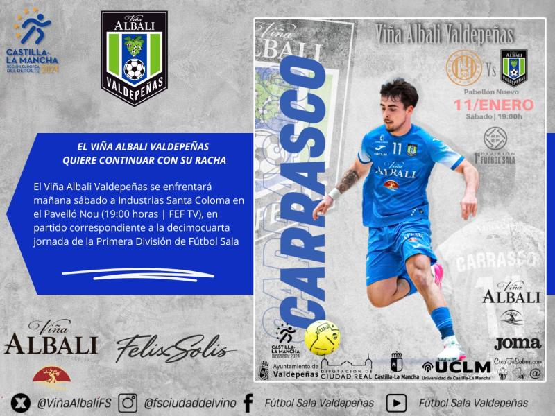 El Viña Albali Valdepeñas quiere continuar con su racha