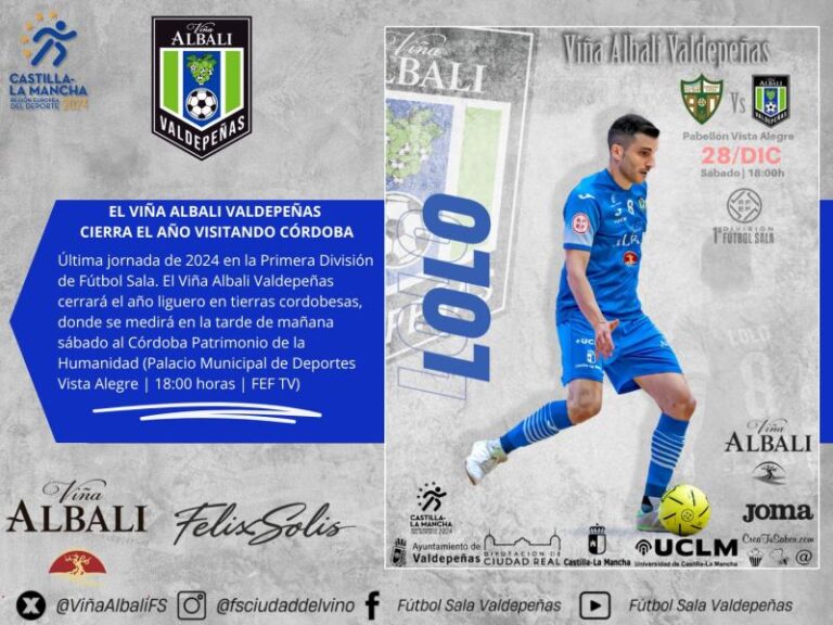 El Viña Albali Valdepeñas cierra el año visitando córdoba