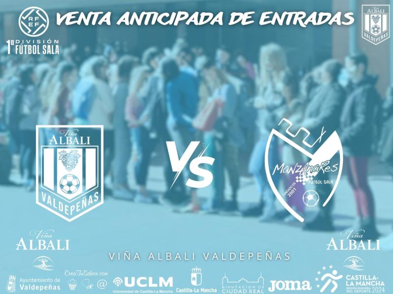 Venta de entradas anticipada (1/2 día del club) –  jornada 13 vs Quesos El Hidalgo Manzanares fs
