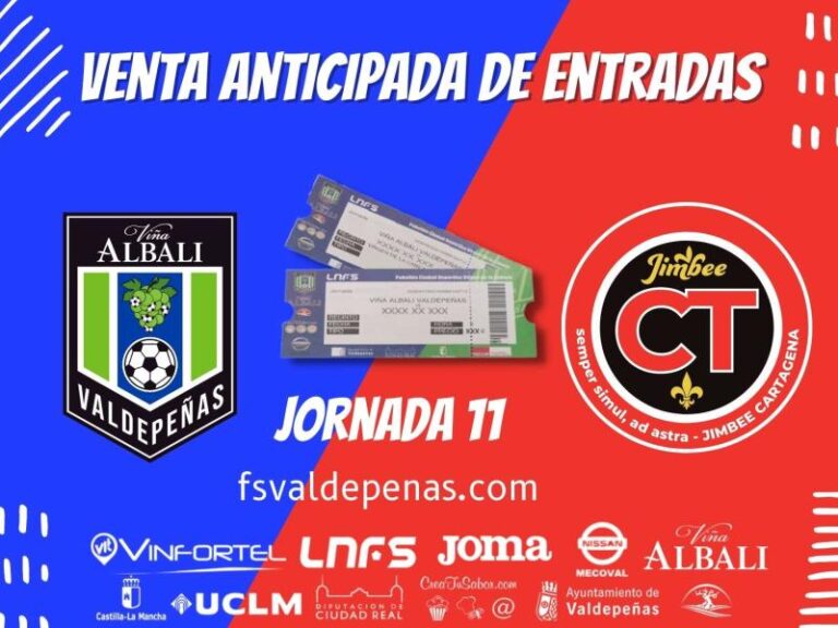 Venta de entradas anticipada jornada 11 vs Jimbee Cartagena