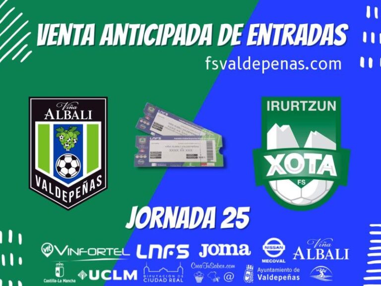 Venta de entradas anticipada – jornada 25 vs xota