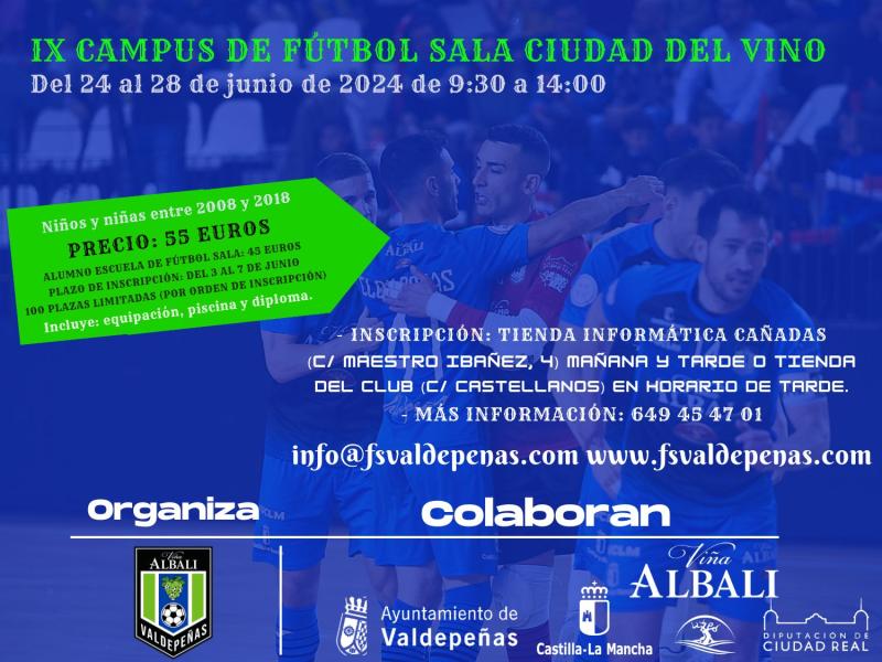 Noticia | El ix campus de fútbol sala ‘ciudad del vino’ abre inscriciones el lunes