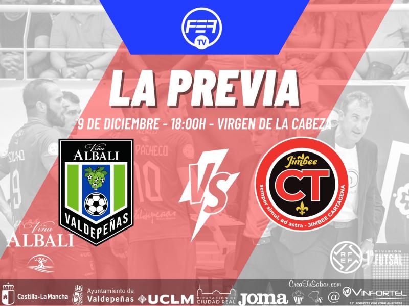 El Viña Albali Valdepeñas cierra la primera vuelta recibiendo a Jimbee Cartagena